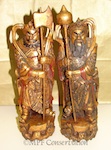 Chinese General Door Guards Ca. 19th Century